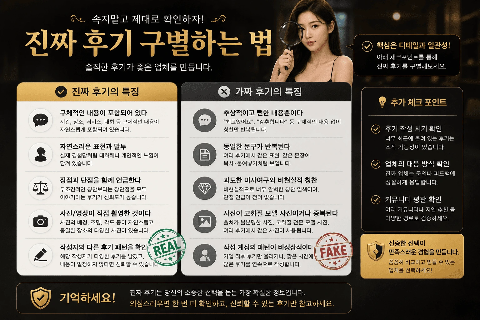 진짜 후기 구별하는 법